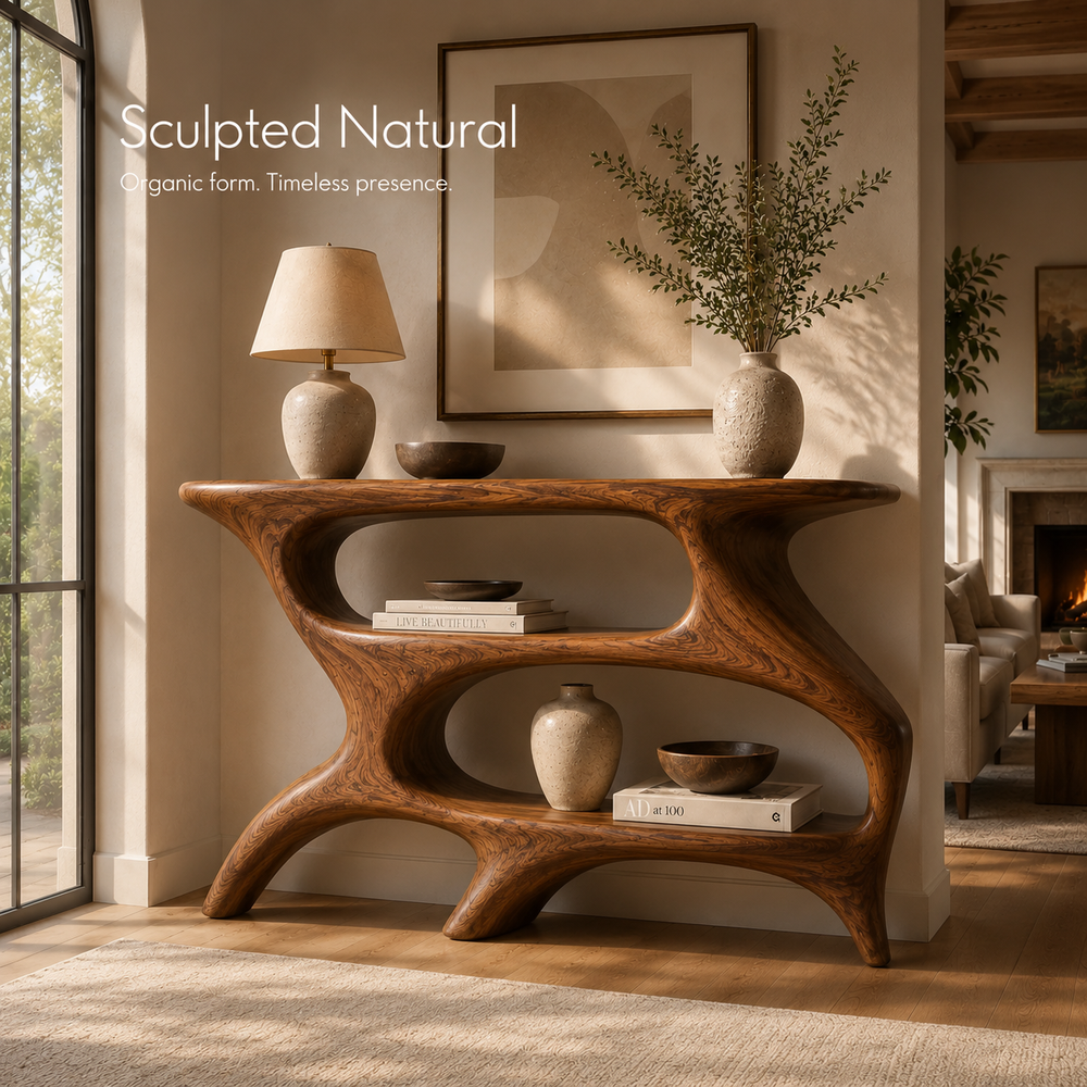 Brielle Sculpted Hall Console Table - Design 514 - product image 02