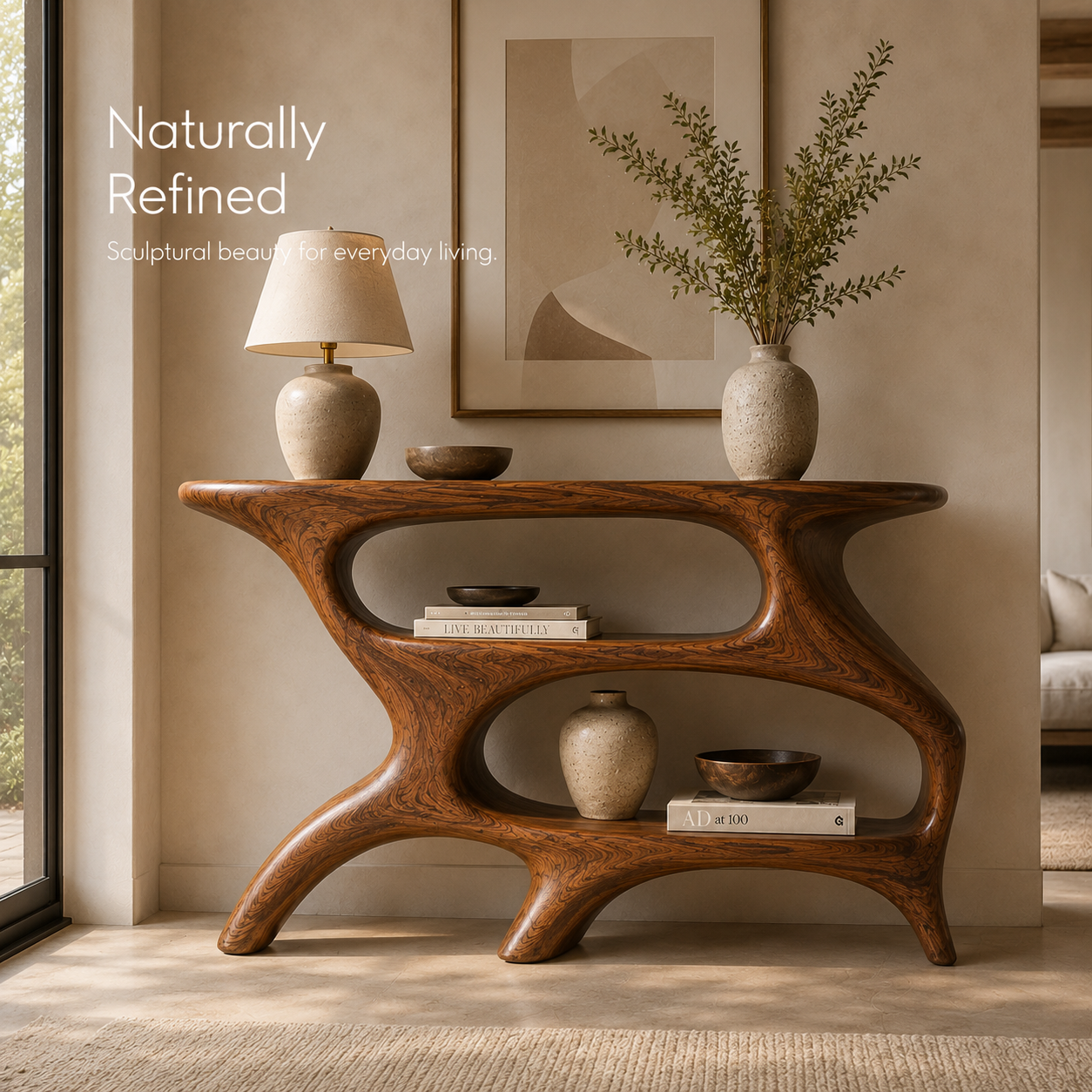 Brielle Sculpted Hall Console Table - Design 514 - product image 03