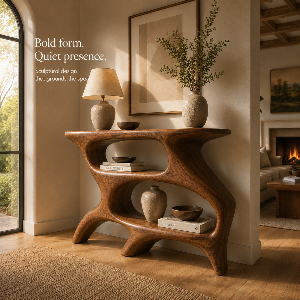 Brielle Sculpted Hall Console Table - Design 514 - product image 04