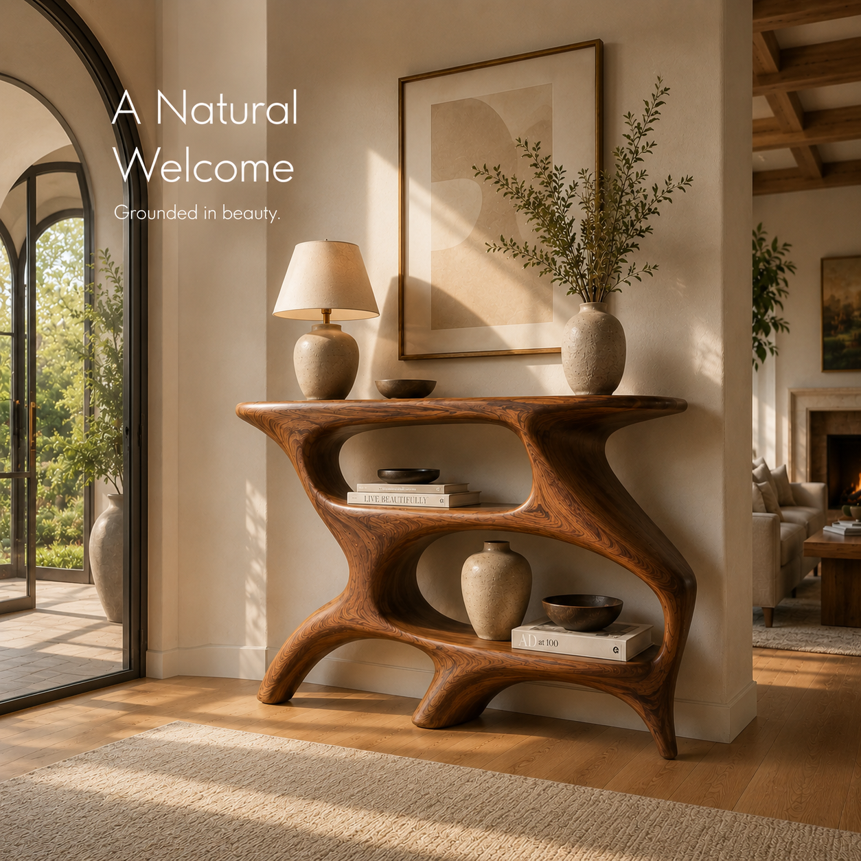 Brielle Sculpted Hall Console Table - Design 514 - product image 07
