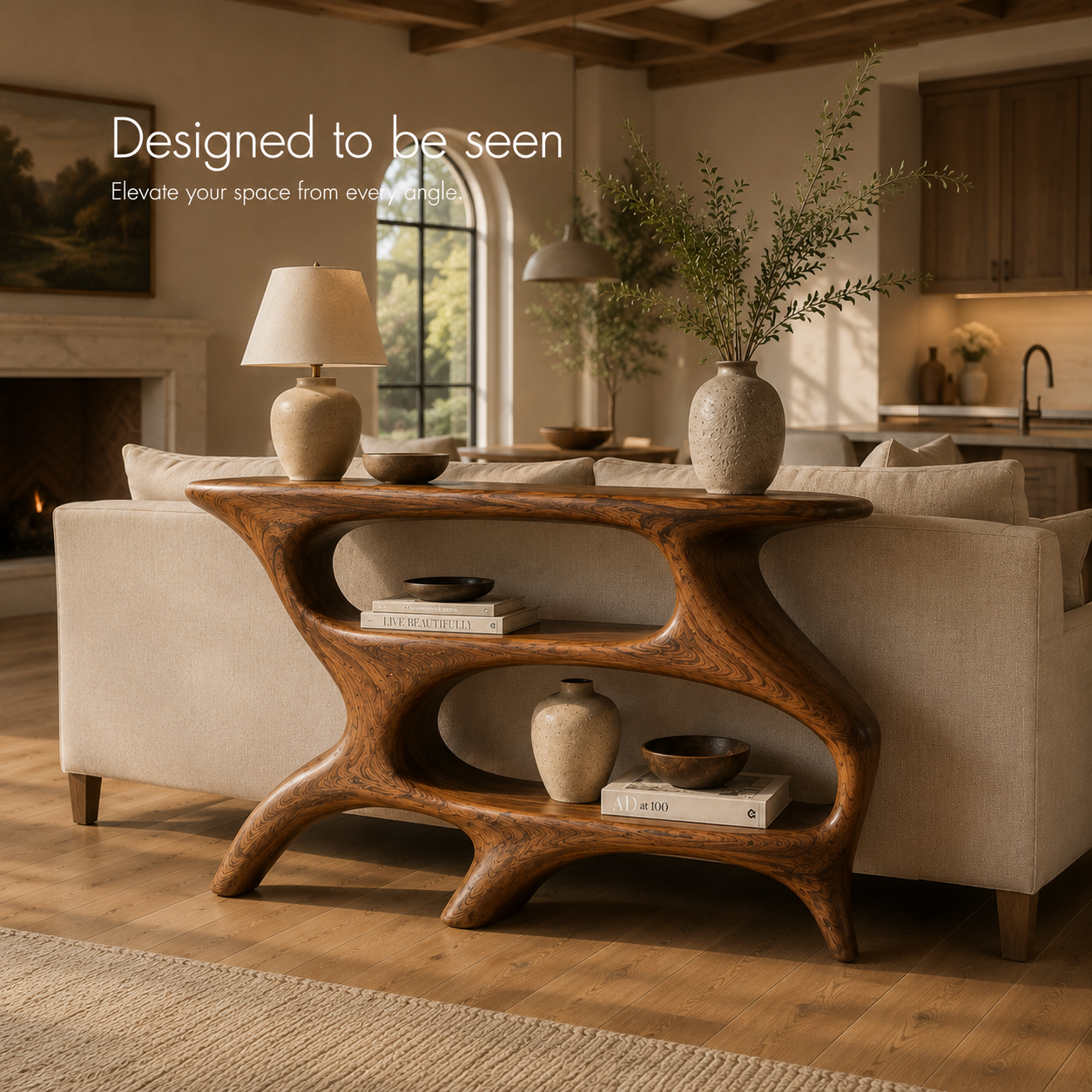 Brielle Sculpted Hall Console Table - Design 514 - product image 09