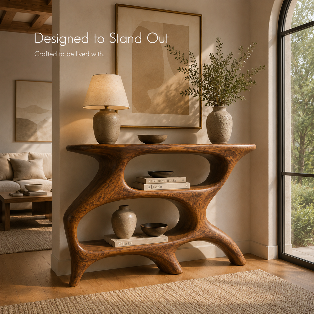 Brielle Sculpted Hall Console Table - Design 514 - product image 10