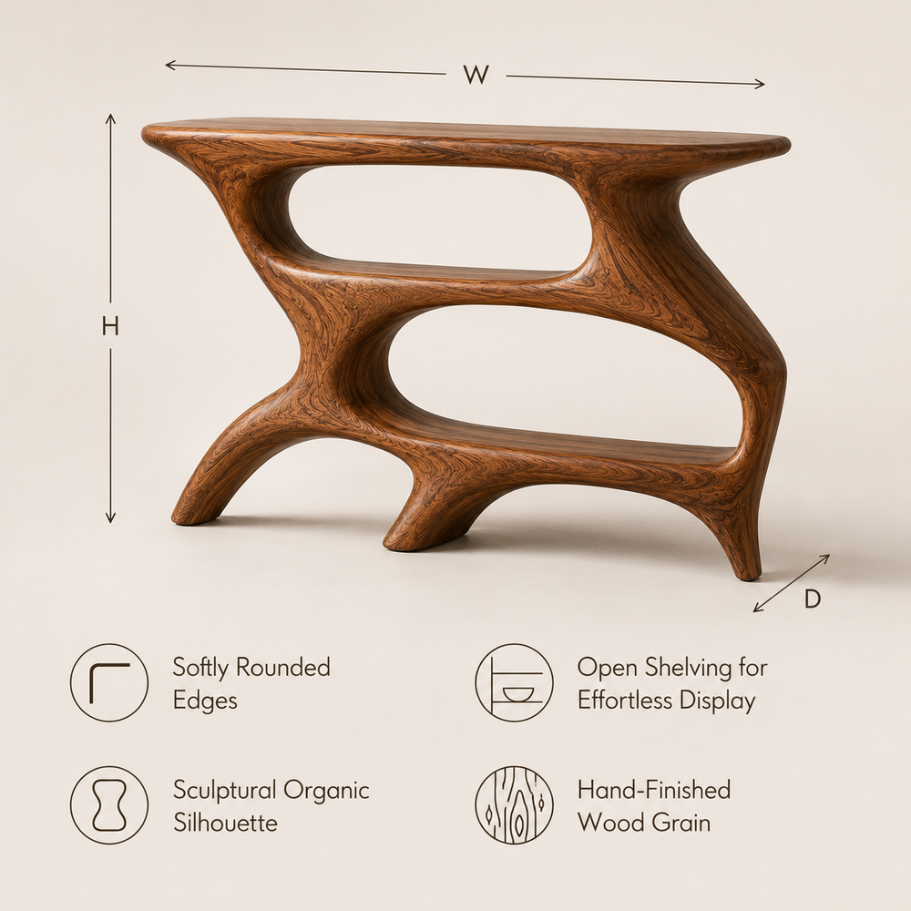 Brielle Sculpted Hall Console Table - Design 514 - product image 11