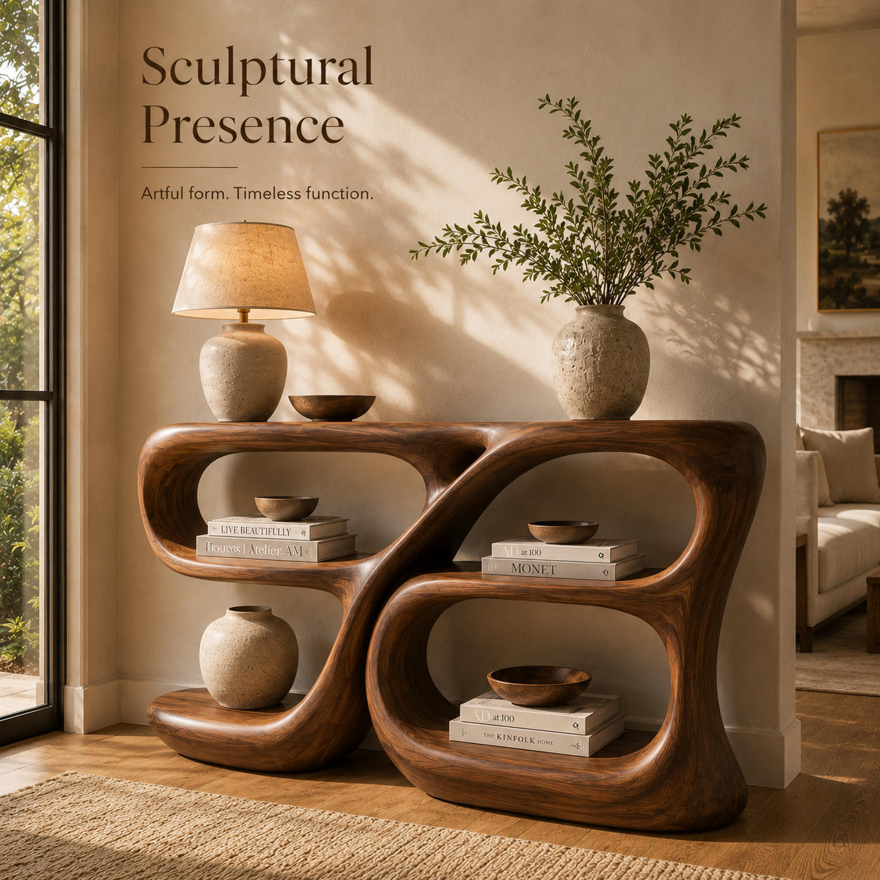 Orin Organic Modern Console Table - Design 515 - product image 02