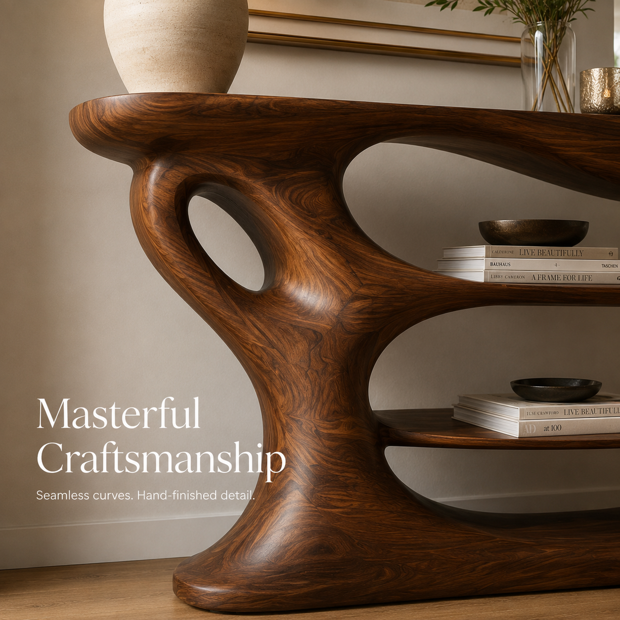 Selene Rounded Foyer Console Table - Design 516 - product image 05
