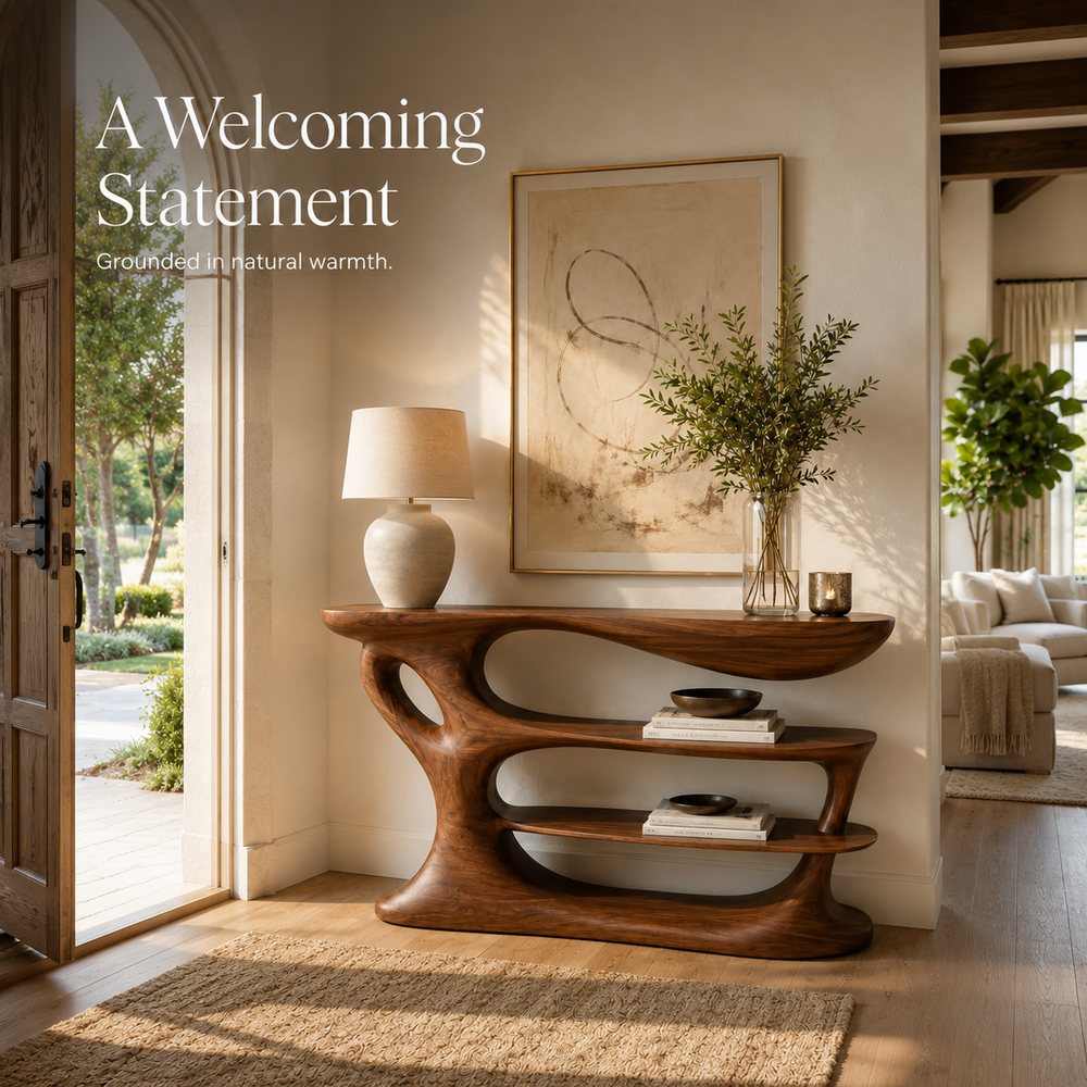 Selene Rounded Foyer Console Table - Design 516 - product image 08