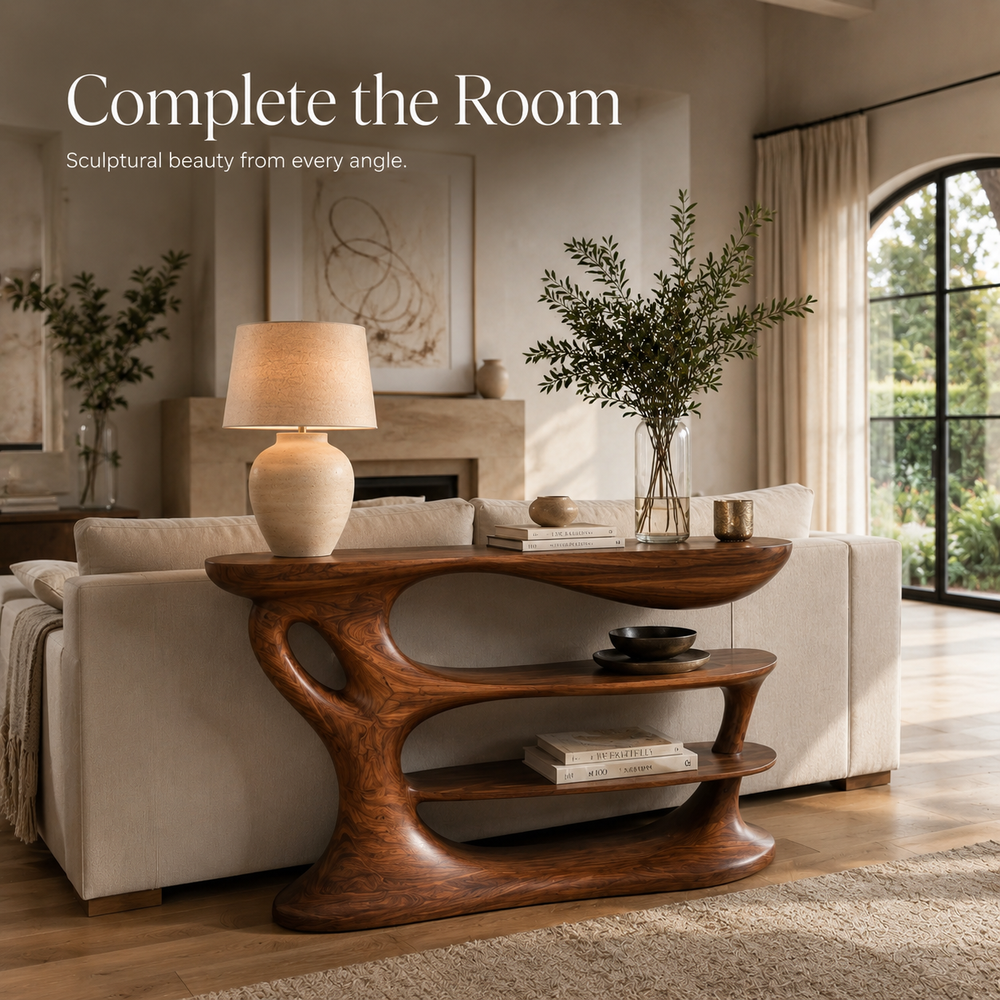 Selene Rounded Foyer Console Table - Design 516 - product image 09