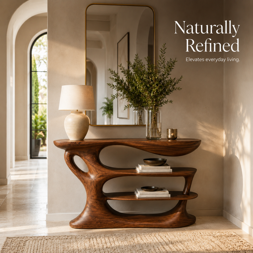 Selene Rounded Foyer Console Table - Design 516 - product image 10