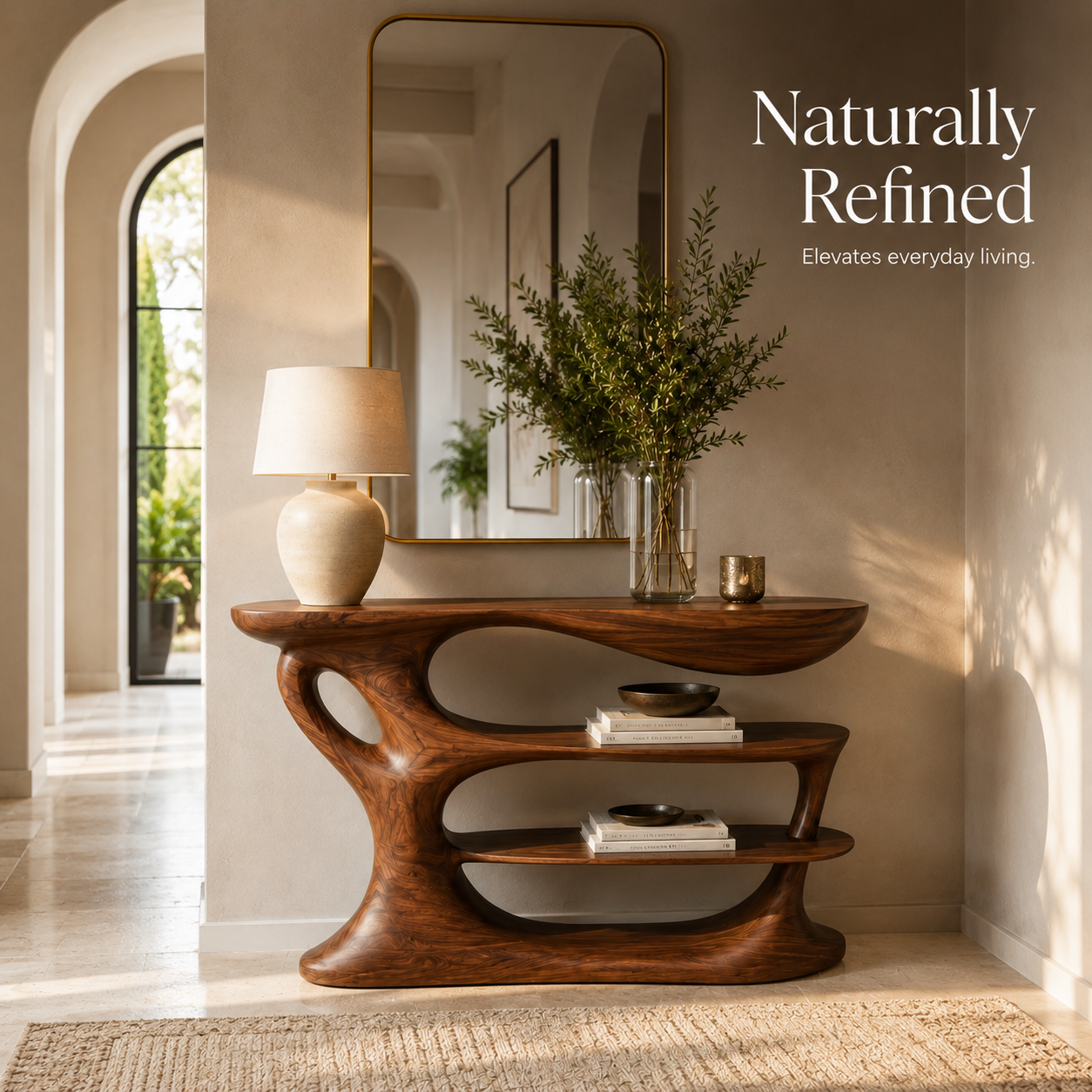 Selene Rounded Foyer Console Table - Design 516 - product image 10