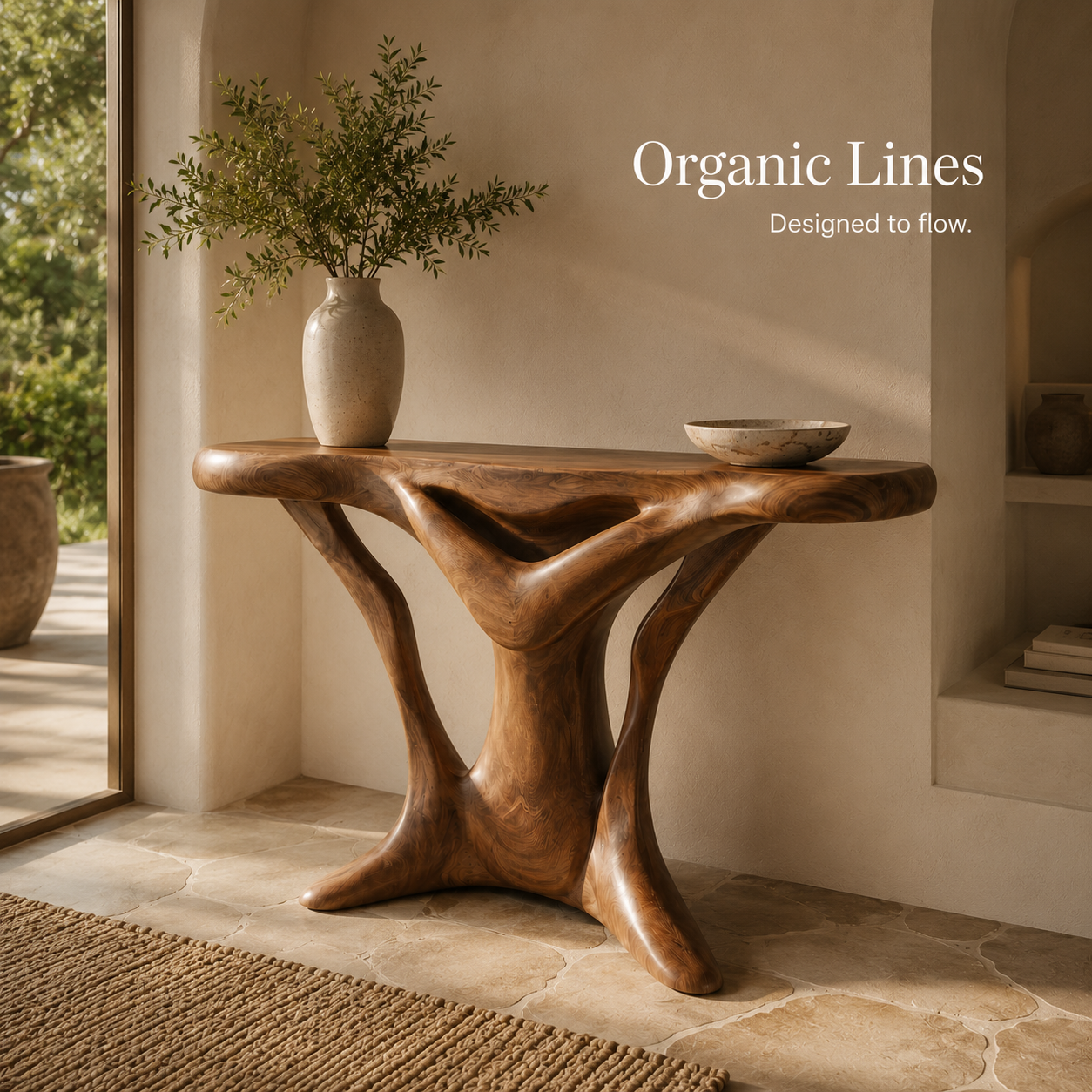 Mira Flow Wood Console Table - Design 518 - product image 03