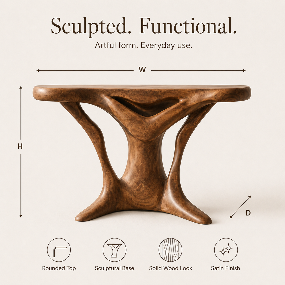Mira Flow Wood Console Table - Design 518 - product image 08