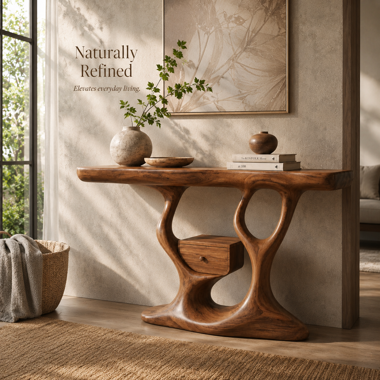 Vale Sculptural Entry Console Table - Design 520 - product image 06
