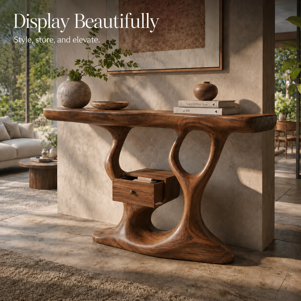 Vale Sculptural Entry Console Table - Design 520 - product image 07