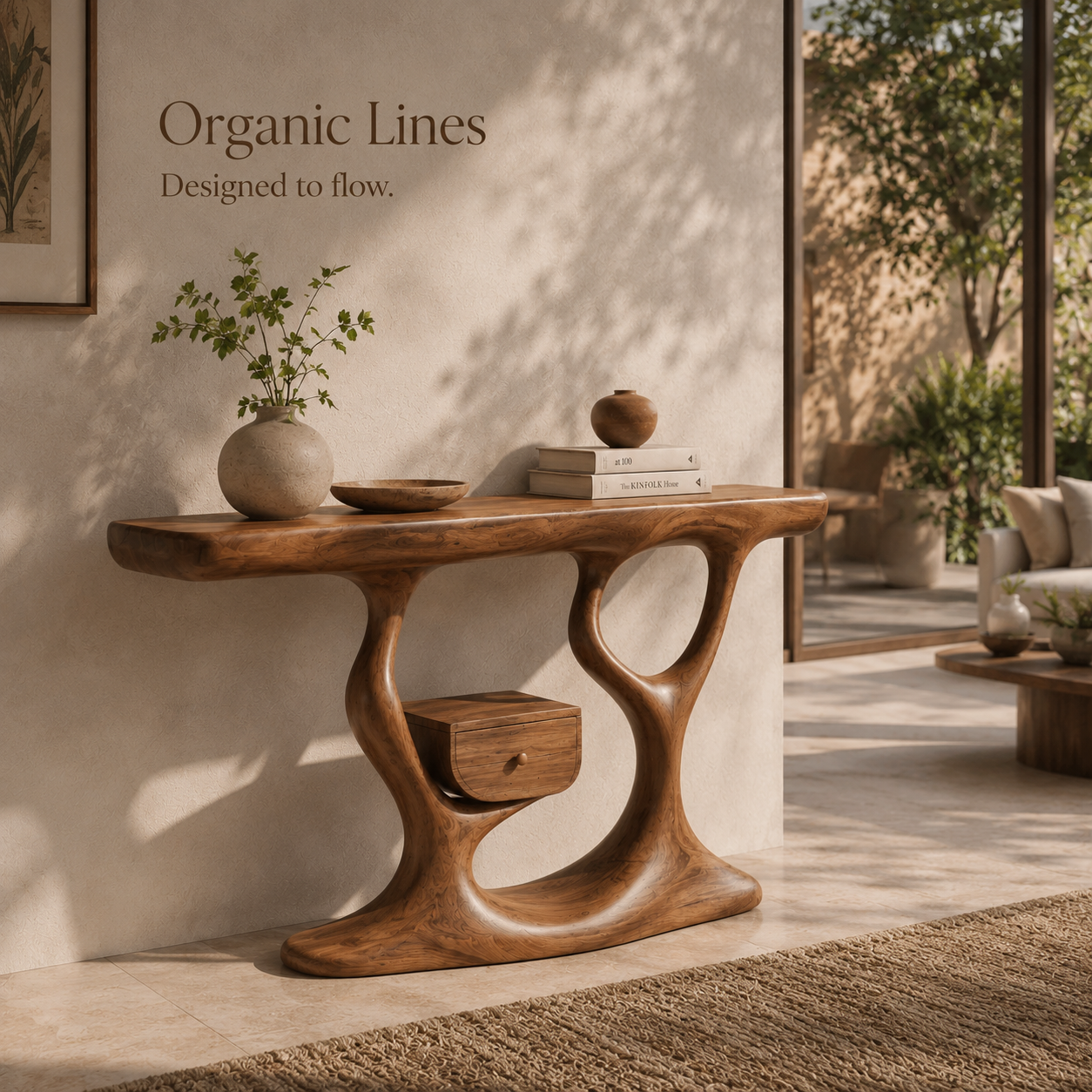 Vale Sculptural Entry Console Table - Design 520 - product image 08