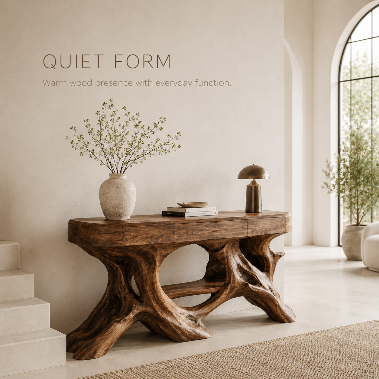 Aurelle Sculptural Console Table - Design 521 - product image 03