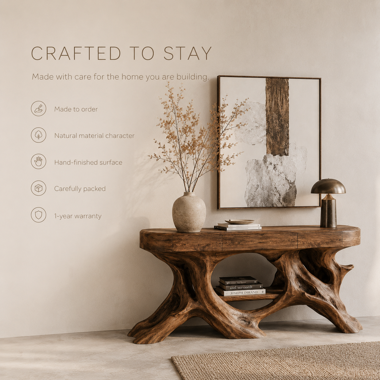 Aurelle Sculptural Console Table - Design 521 - product image 09