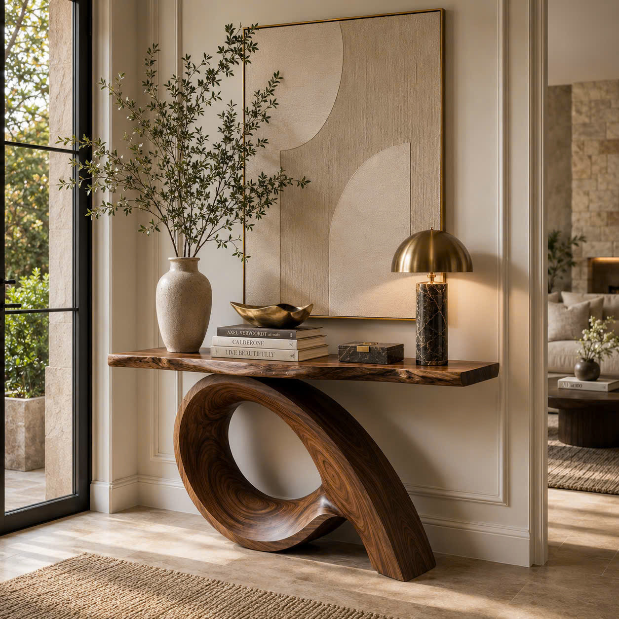 Caldera Organic Hall Console Table - Design 523 - main view