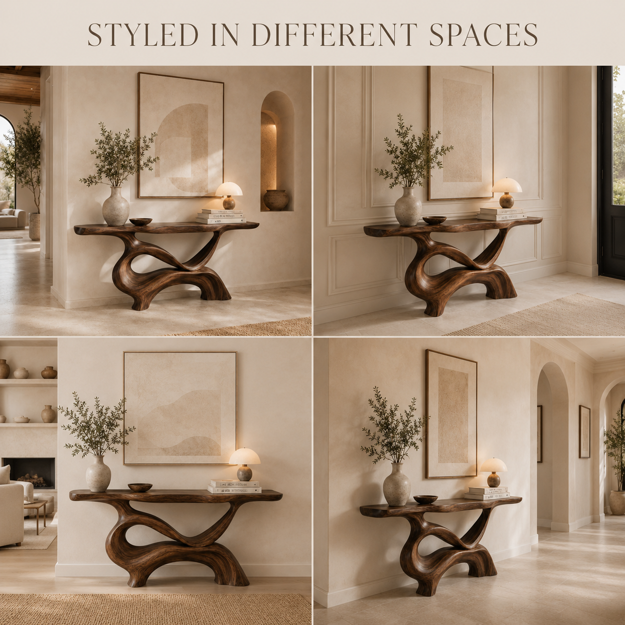 Soren Rounded Wood Console Table - Design 524 - product image 10