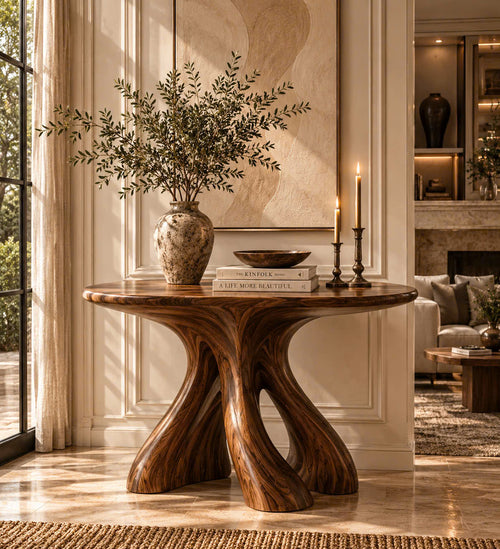 Liora Warm Walnut Console Table - Design 528 - main view