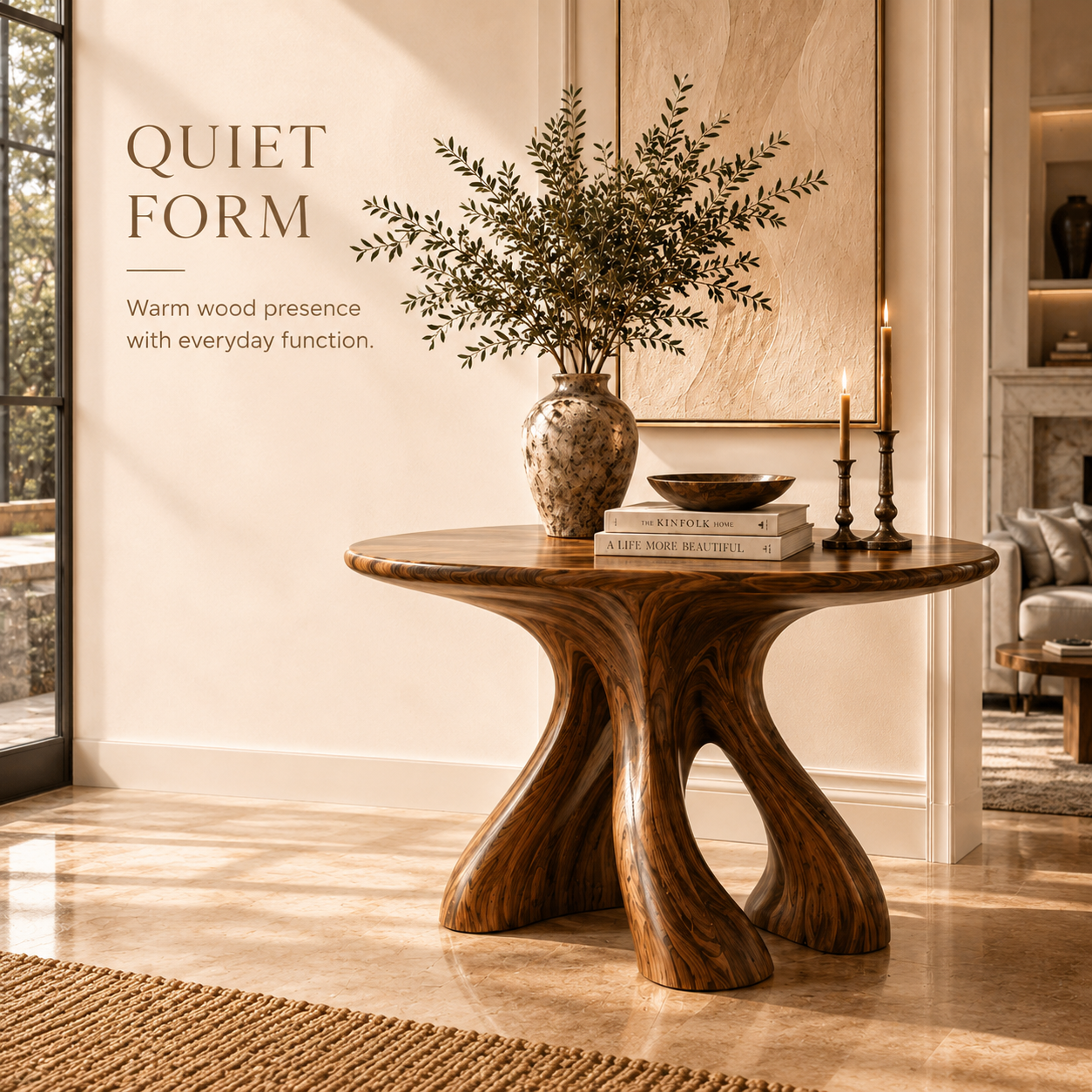 Liora Warm Walnut Console Table - Design 528 - product image 04