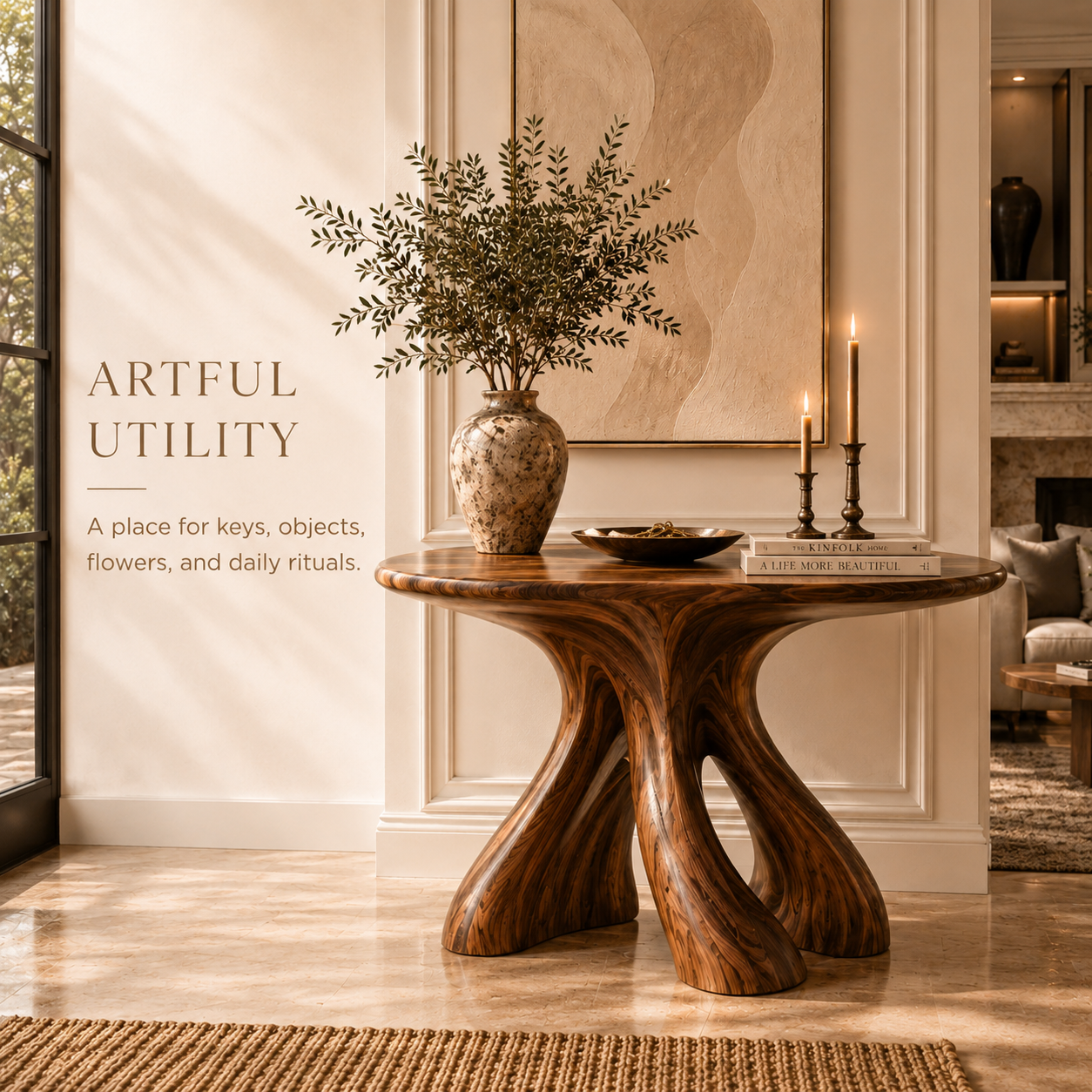 Liora Warm Walnut Console Table - Design 528 - product image 09