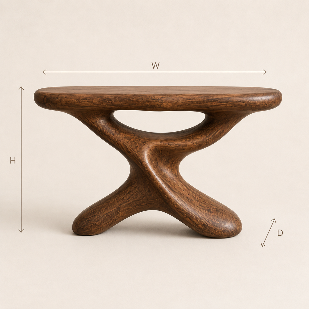 Brielle Sculpted Hall Console Table - Design 530 - product image 03