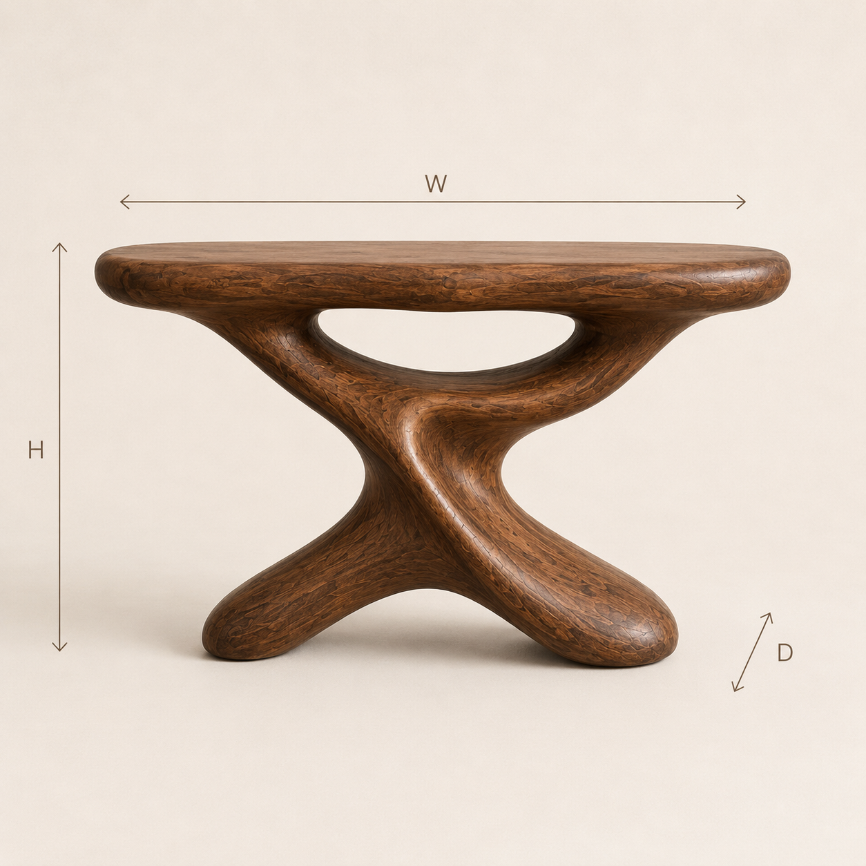 Brielle Sculpted Hall Console Table - Design 530 - product image 03