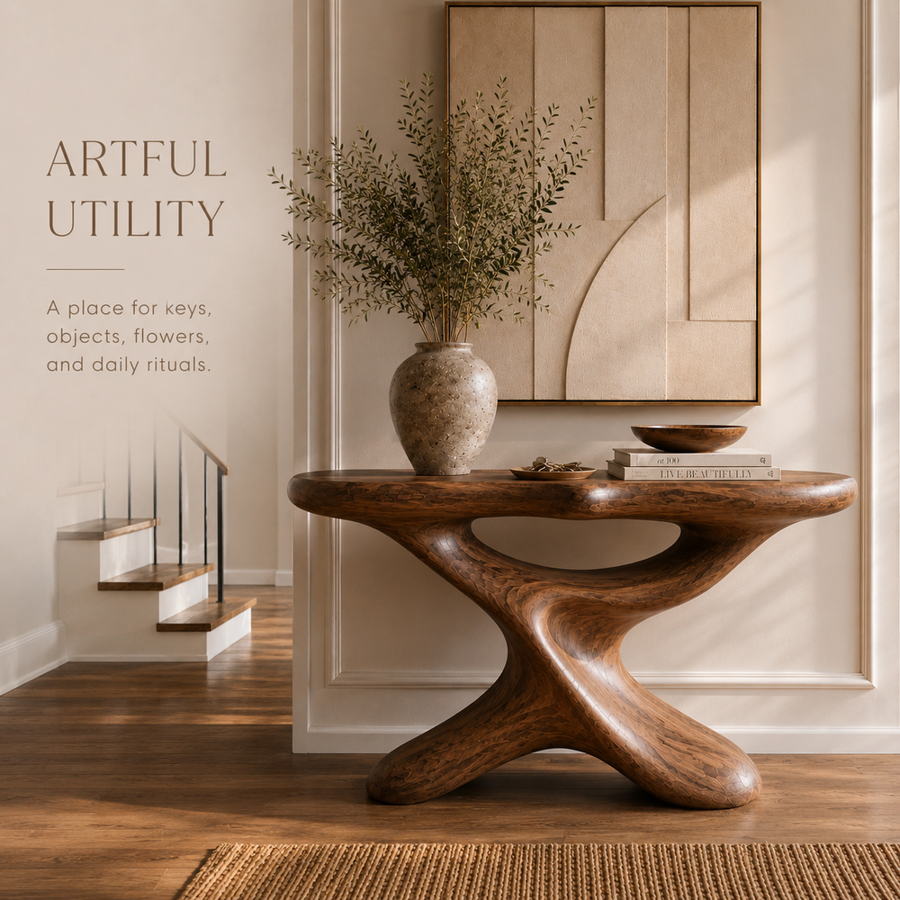 Brielle Sculpted Hall Console Table - Design 530 - product image 06