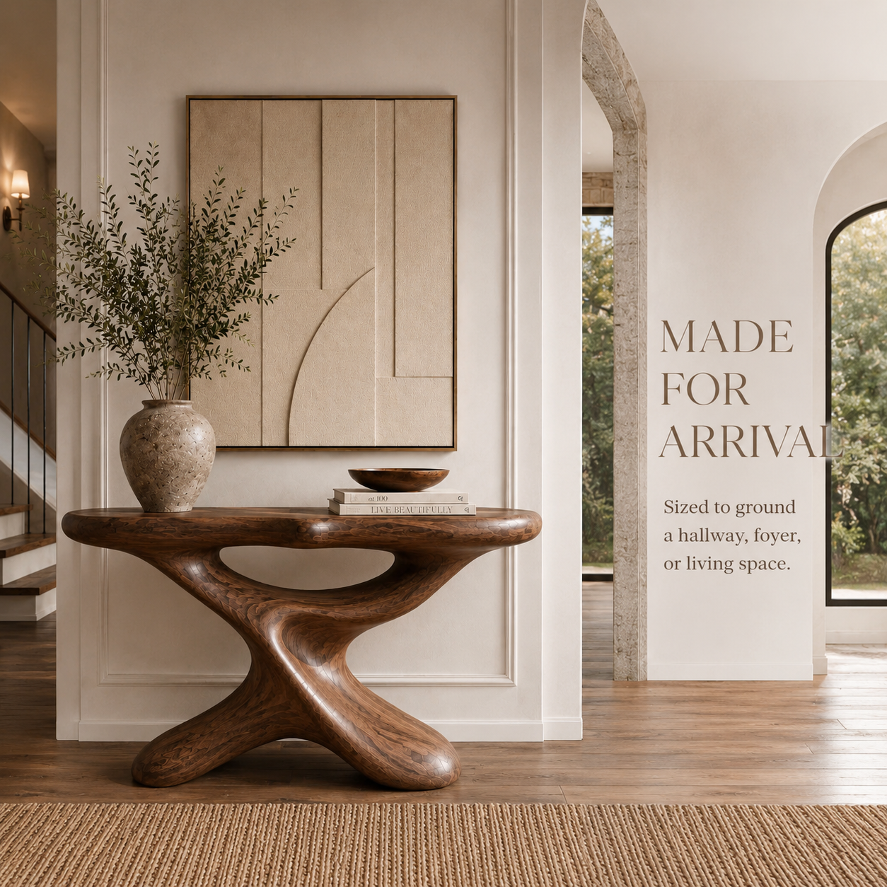 Brielle Sculpted Hall Console Table - Design 530 - product image 09