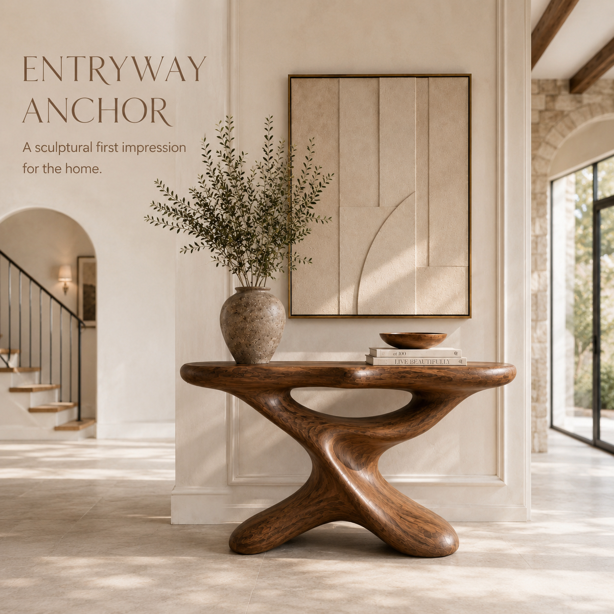 Brielle Sculpted Hall Console Table - Design 530 - product image 10