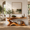 Selene Rounded Foyer Console Table - Design 532 - main view