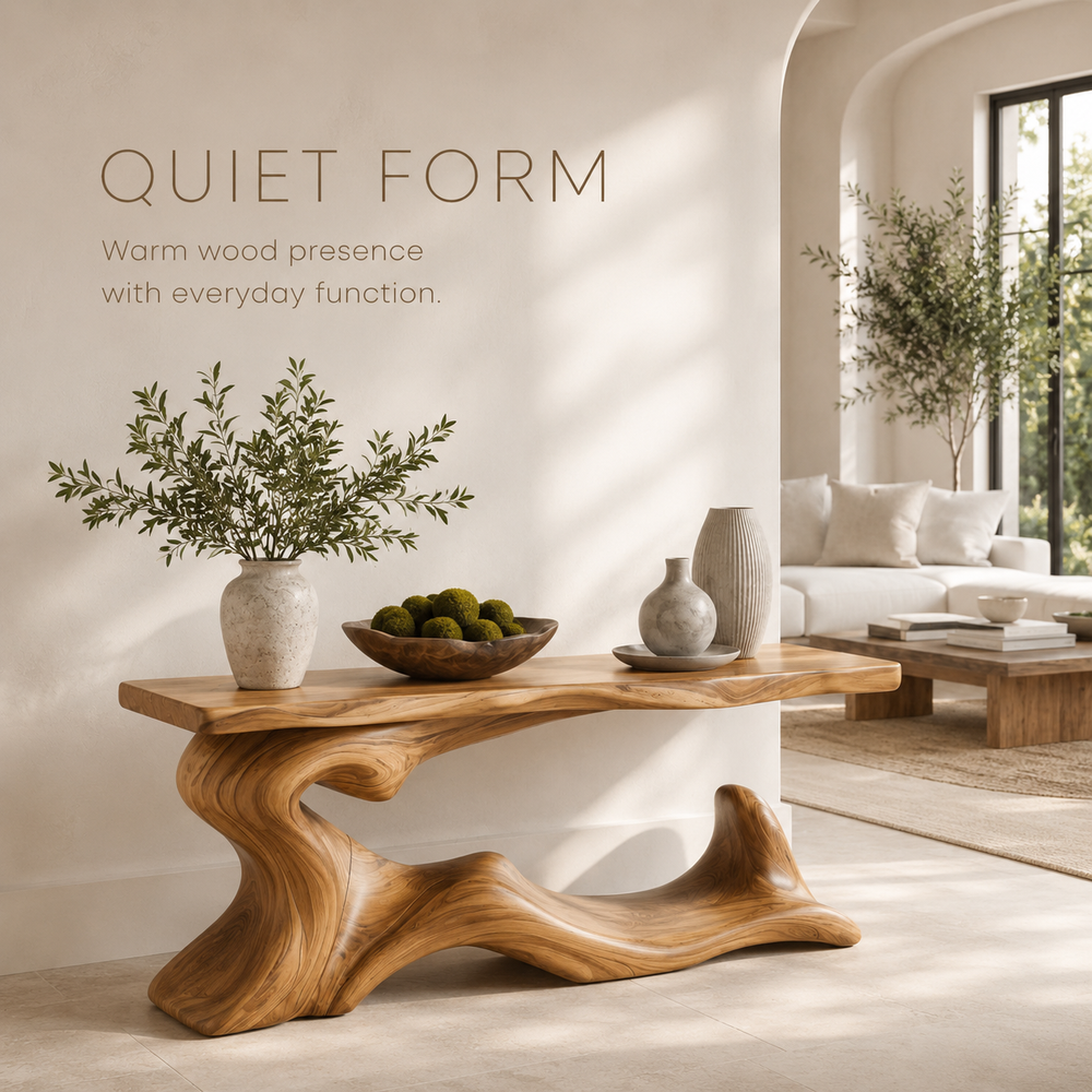 Selene Rounded Foyer Console Table - Design 532 - product image 02