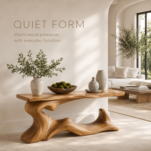 Selene Rounded Foyer Console Table - Design 532 - product image 02