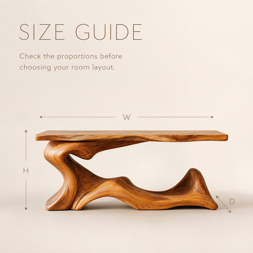 Selene Rounded Foyer Console Table - Design 532 - product image 07