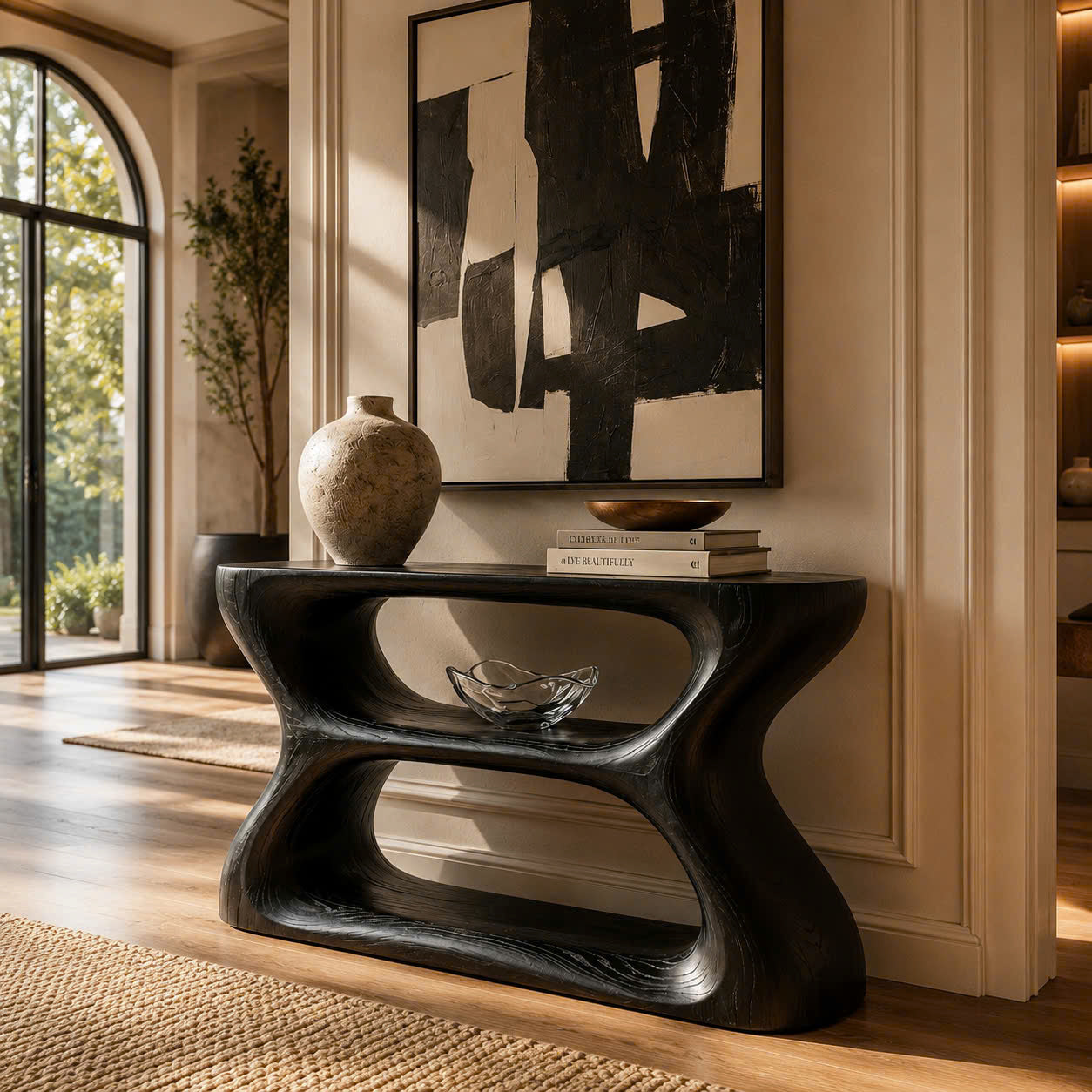 Mira Flow Wood Console Table - Design 534 - main view