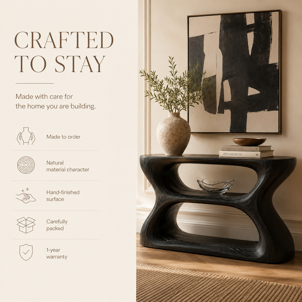 Mira Flow Wood Console Table - Design 534 - product image 09