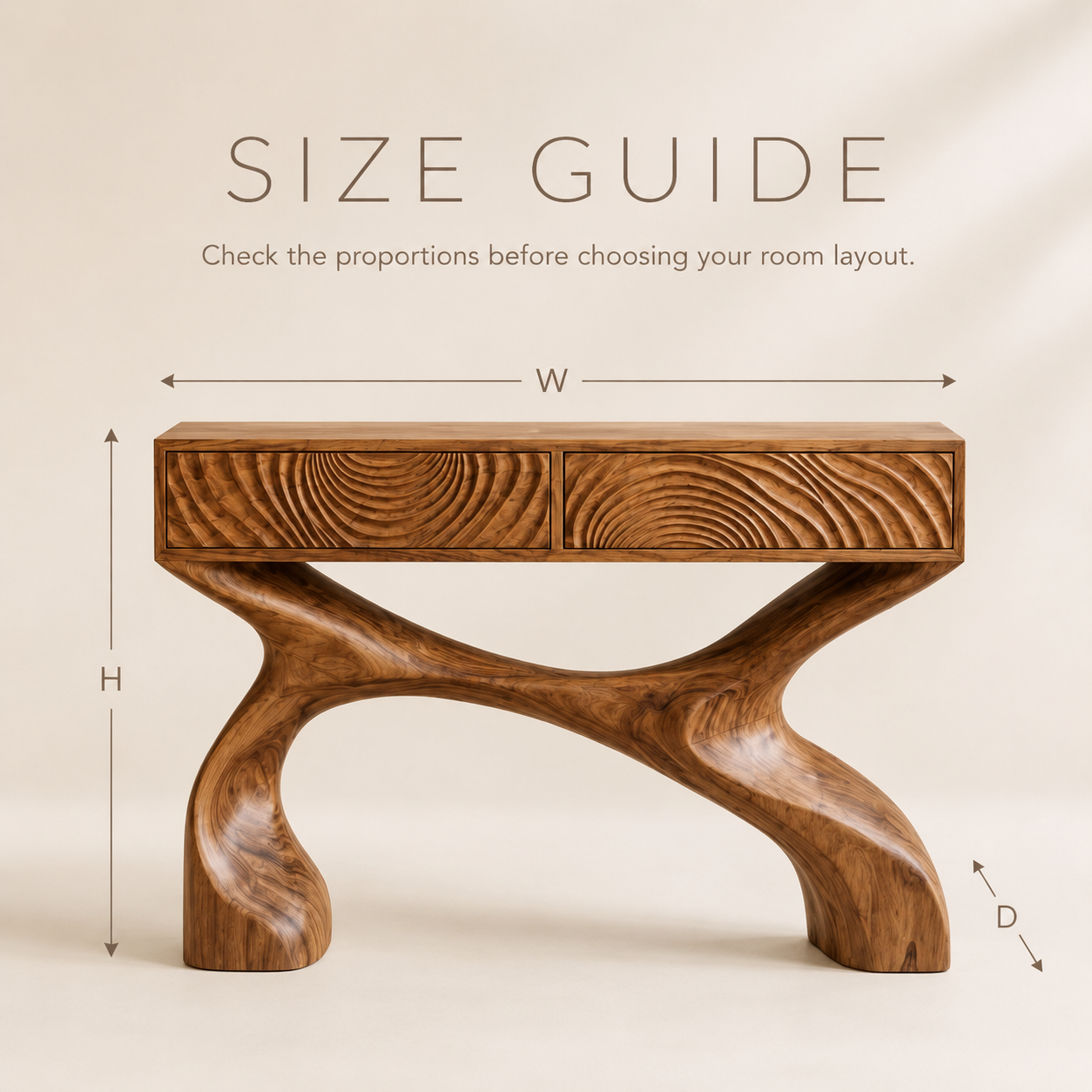 Talia Soft Edge Console Table - Design 535 - product image 07