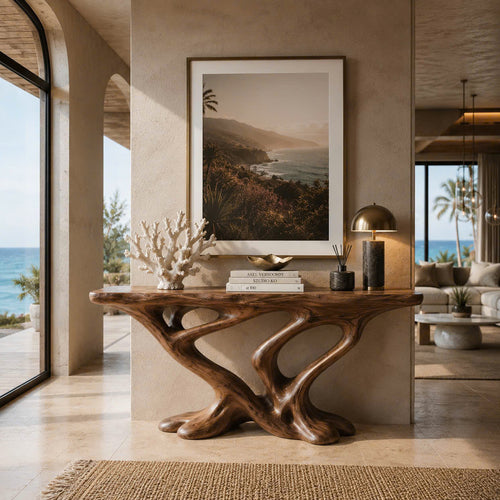 Vale Sculptural Entry Console Table - Design 536 - main view