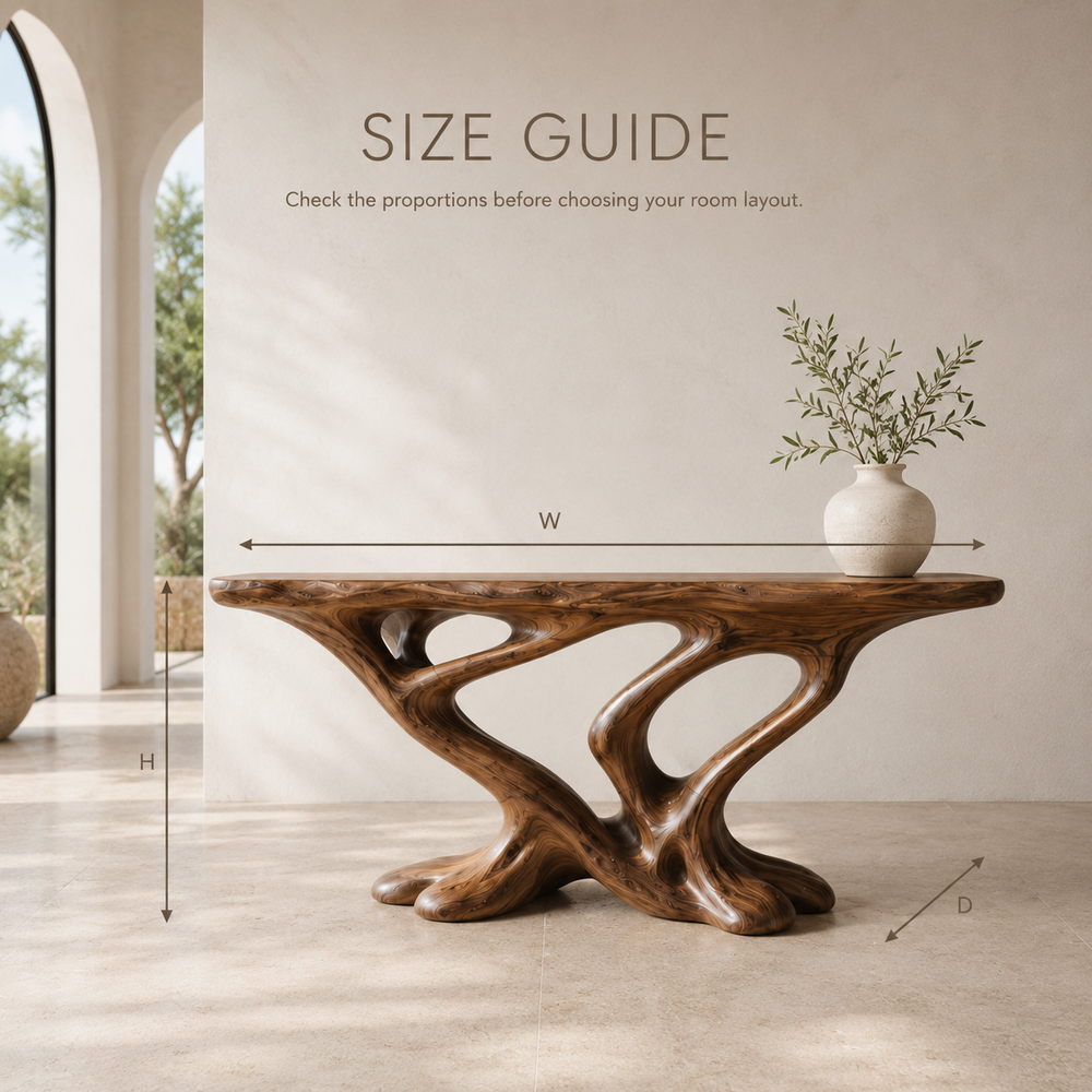 Vale Sculptural Entry Console Table - Design 536 - product image 08