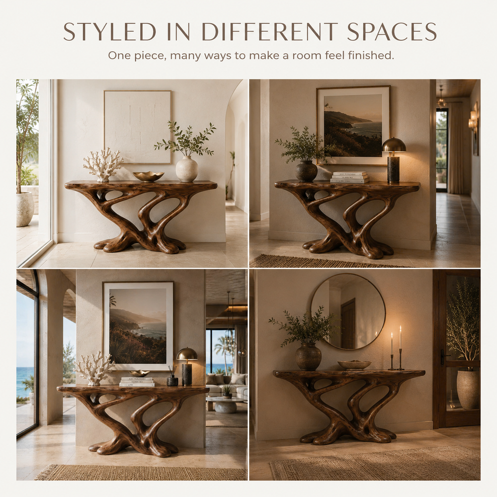 Vale Sculptural Entry Console Table - Design 536 - product image 10