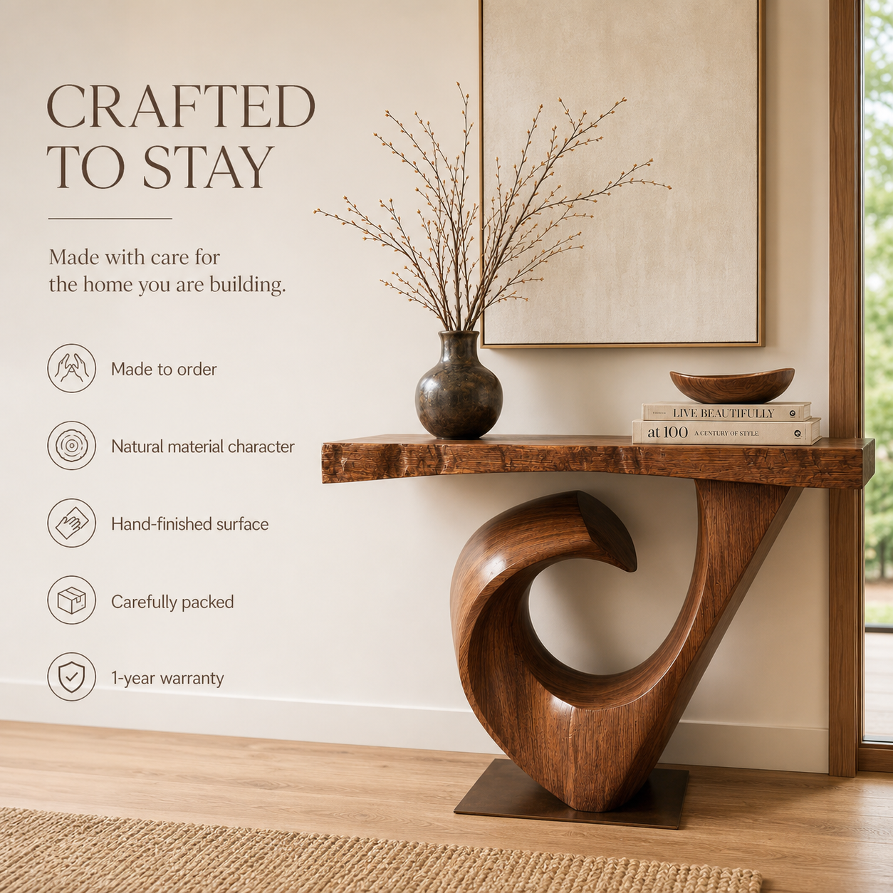 Isla Gallery Rail Console Table - Design 537 - product image 09