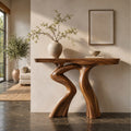 Alden Curved Wood Console Table - Design 539 - main view