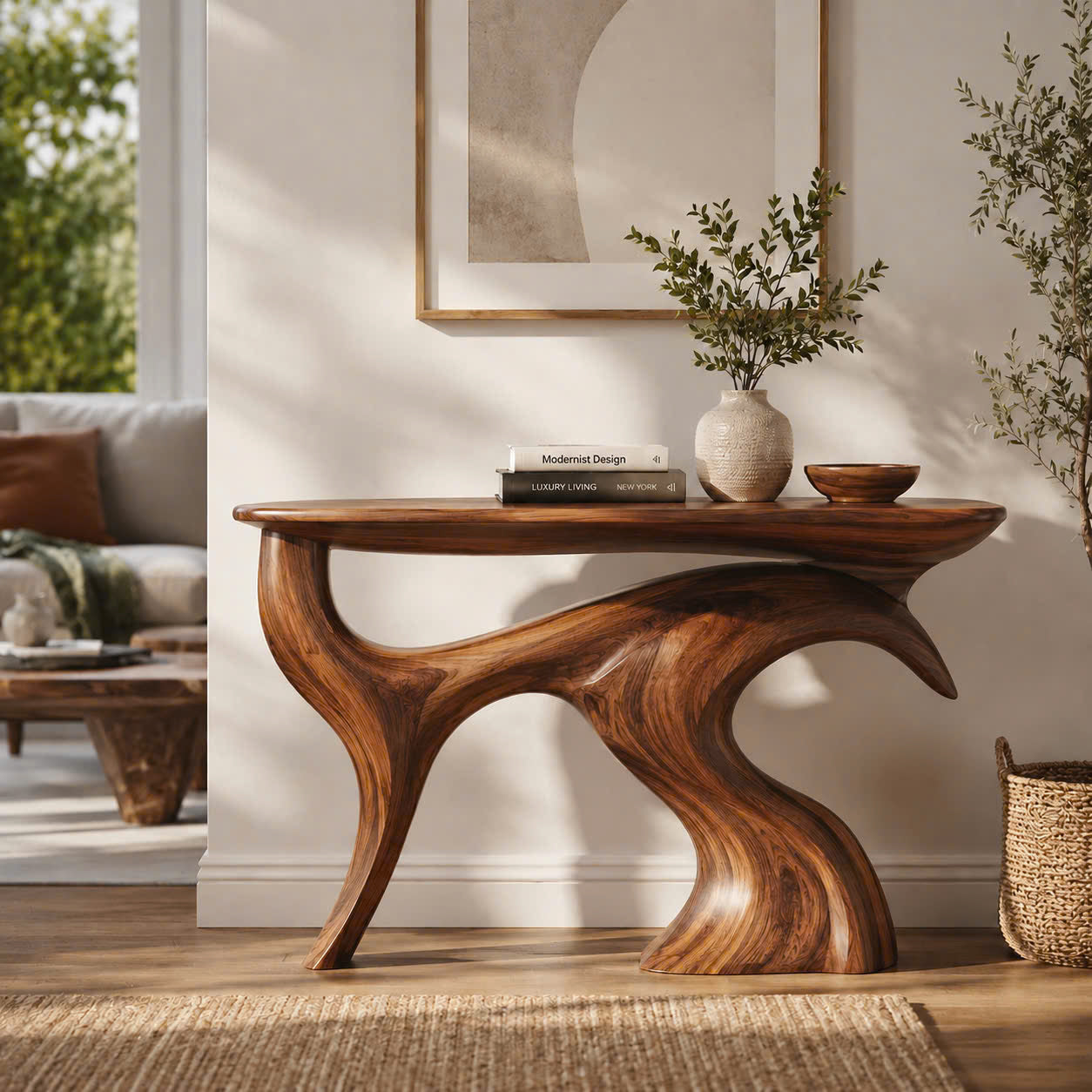 Aurelle Sculptural Console Table - Design 541 - main view