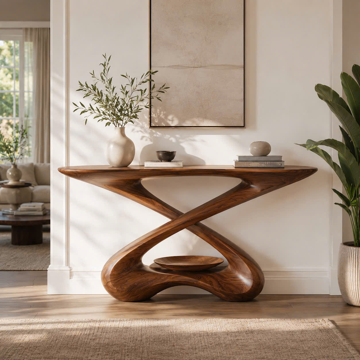 Soren Rounded Wood Console Table - Design 544 - main view