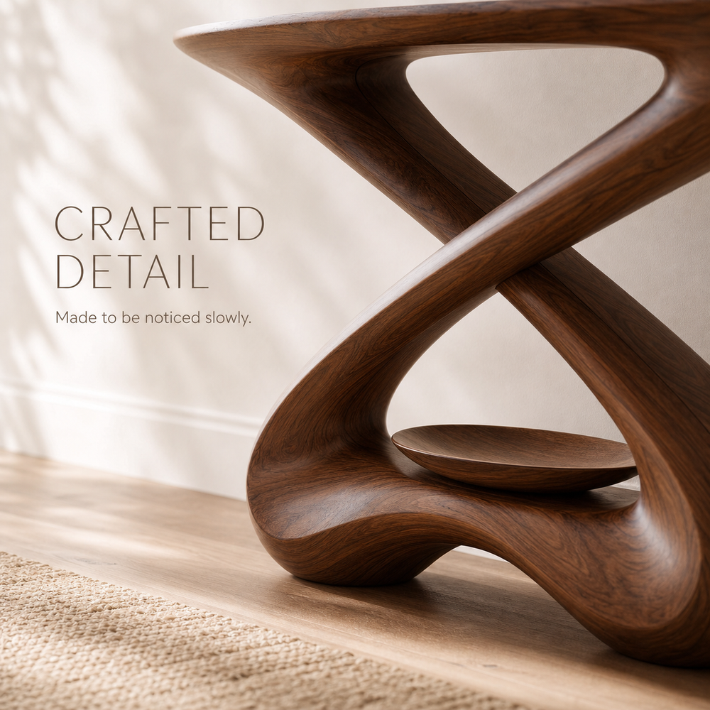 Soren Rounded Wood Console Table - Design 544 - product image 06