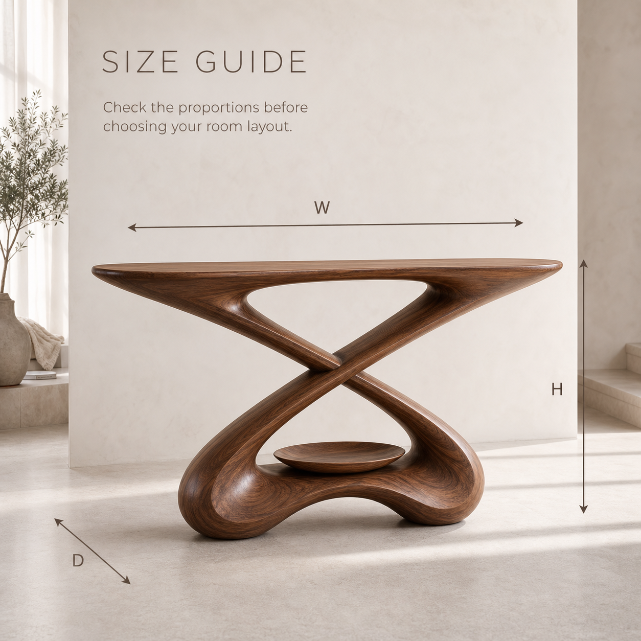Soren Rounded Wood Console Table - Design 544 - product image 08