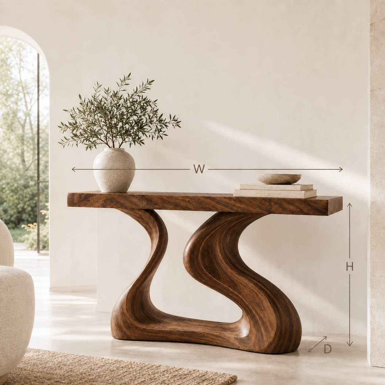 Veyra Soft Curve Console Table - Design 546 - product image 08