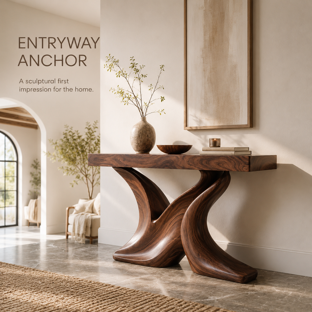 Liora Warm Walnut Console Table - Design 548 - product image 02