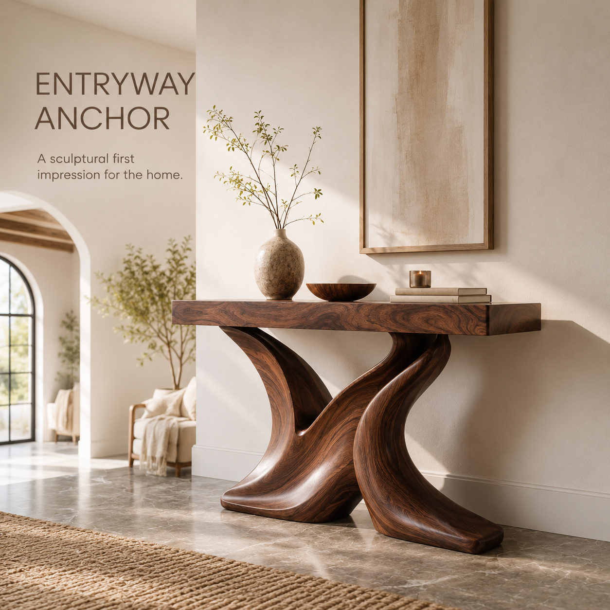 Liora Warm Walnut Console Table - Design 548 - product image 02