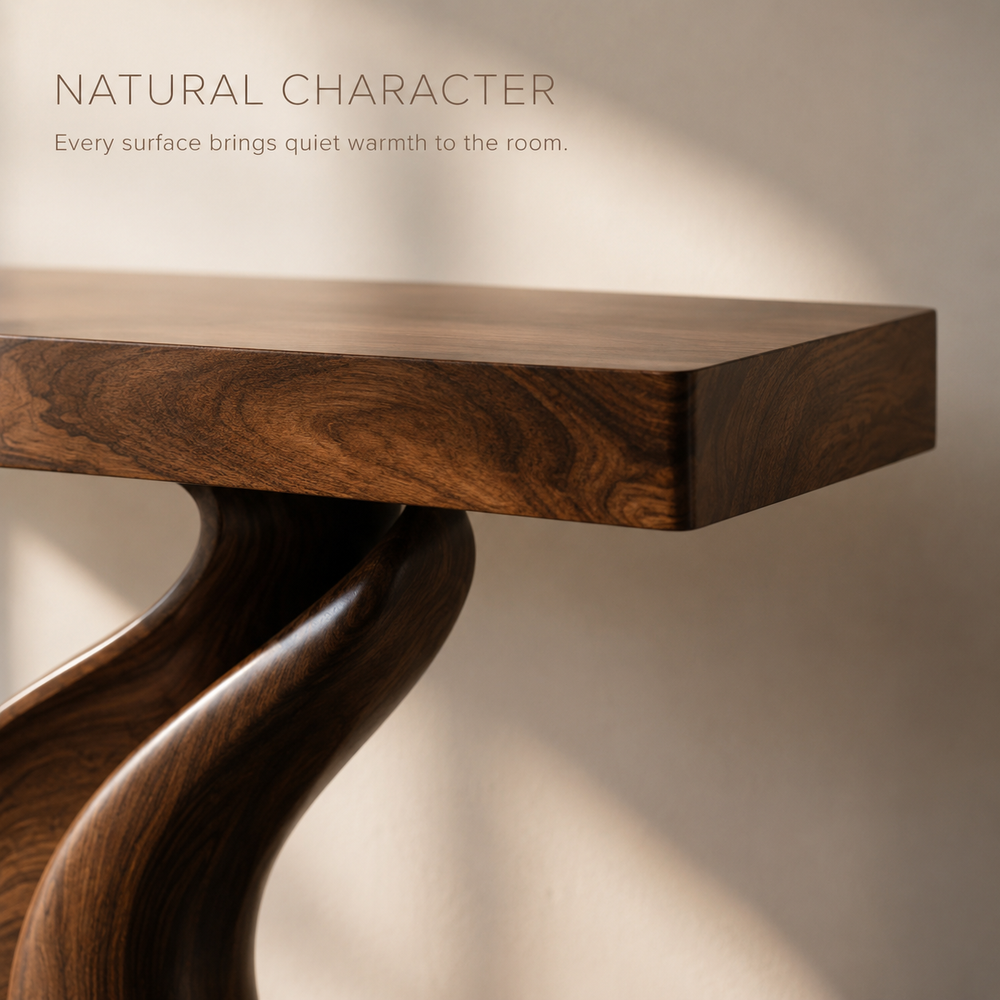 Liora Warm Walnut Console Table - Design 548 - product image 05